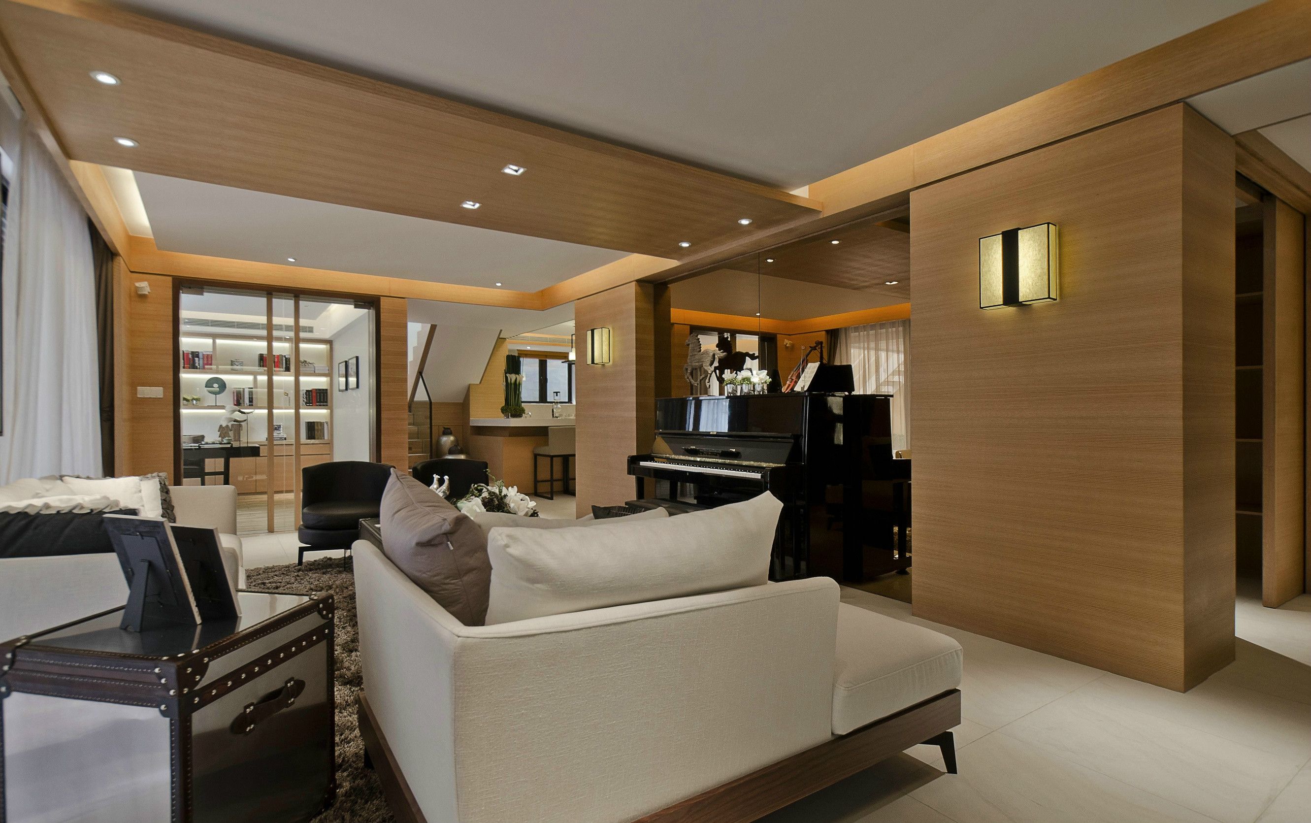 平层139平米装修设计效果图片 现代风格装修样板间万柳公寓北区