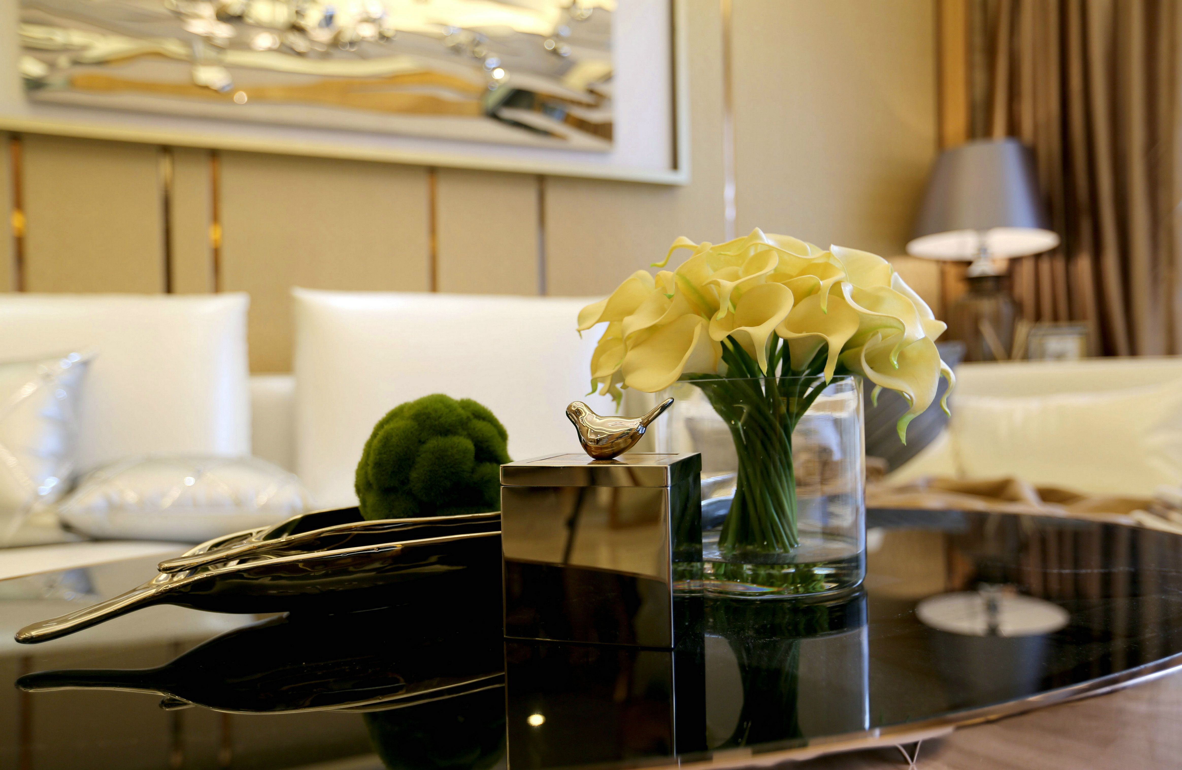 现代装修风格设计效果图片 112平米平层装修样板间飞天家园B区