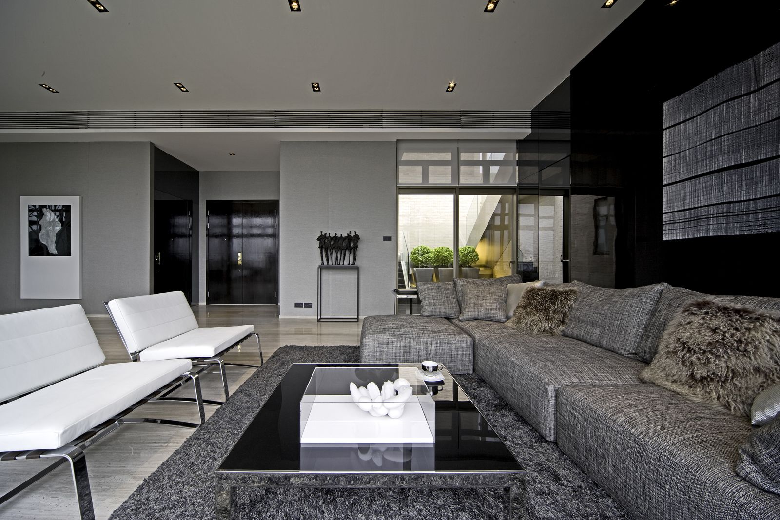 现代风格装修设计样板间图片 156平米装修样板间图片海亮滨河壹号