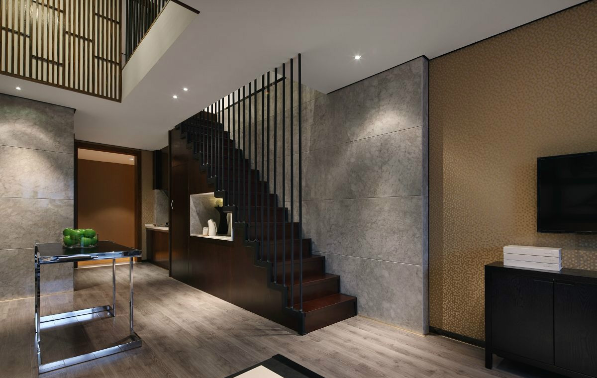 现代风格装修样板间图片 跃层房屋装修效果图 160平米 香君路玄景小区