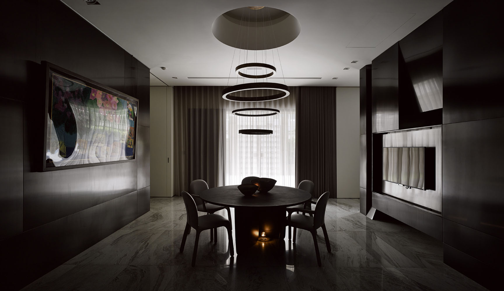 现代客厅装修案例效果图 15平米开门客厅装修图片大全 时代花园