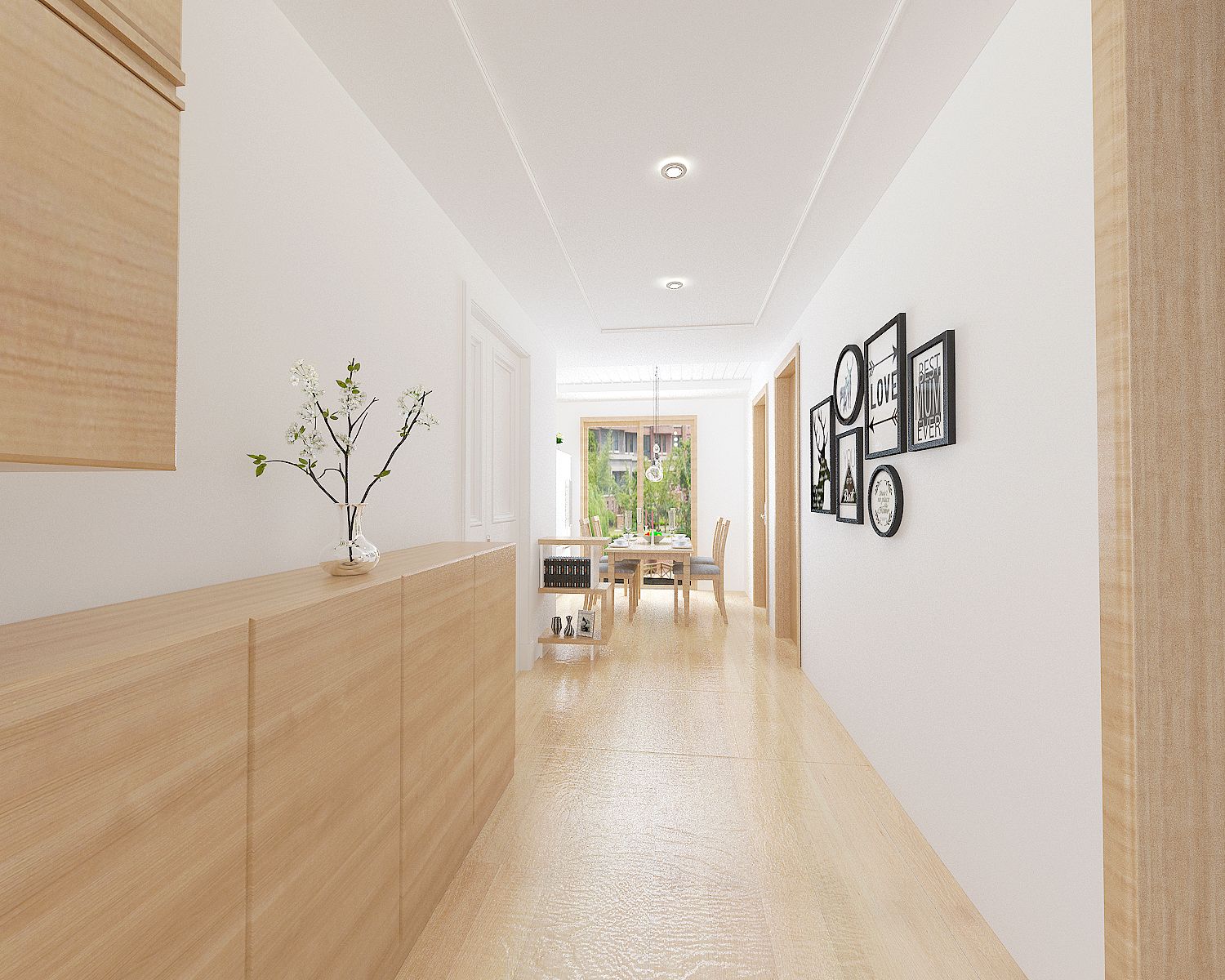 宜家风格装修效果图 二室一厅装修样板间图片95平米 滨水怡景