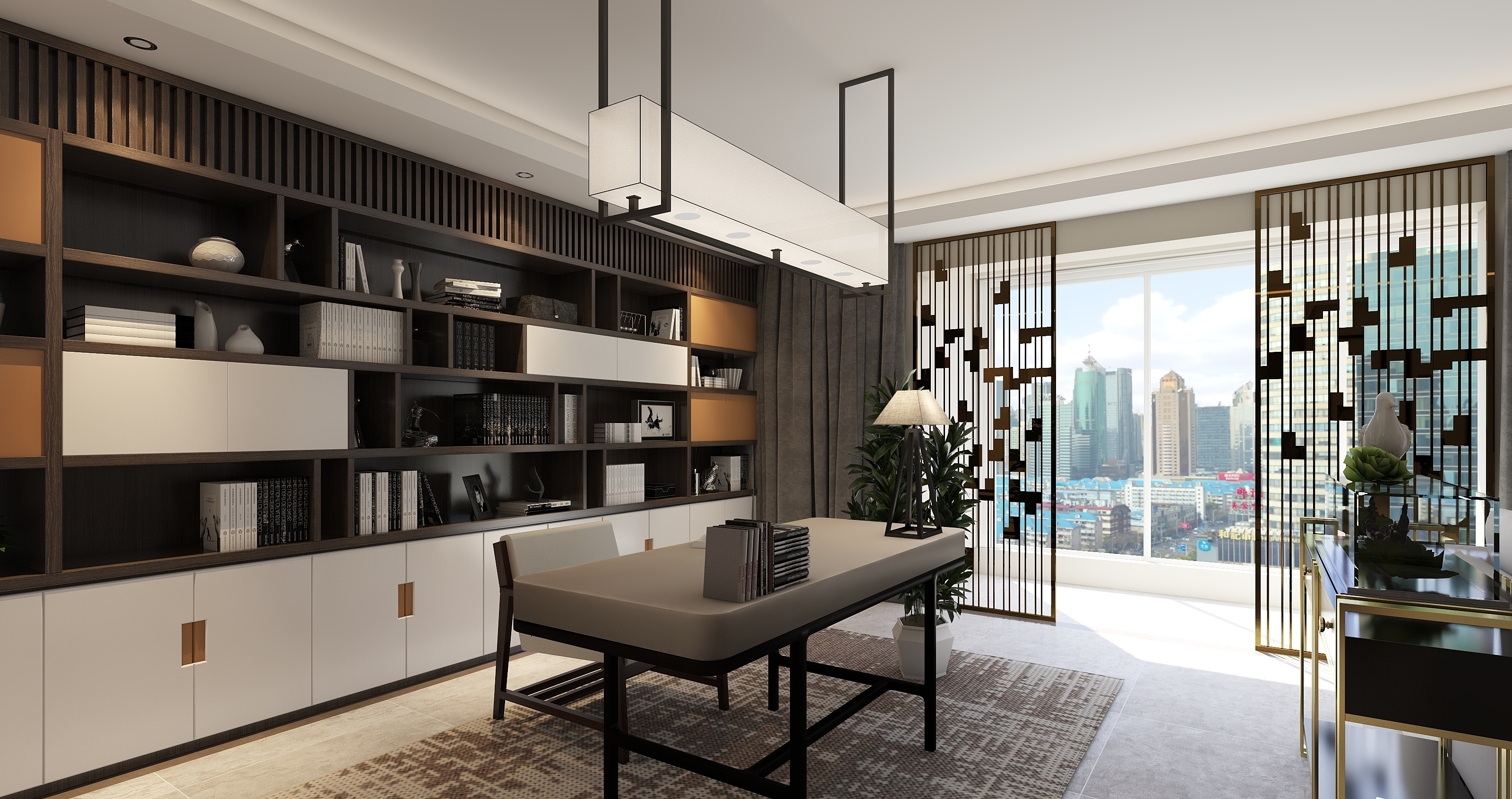 150平米大户型装修效果图 现代风格装修设计效果图片 中华花园