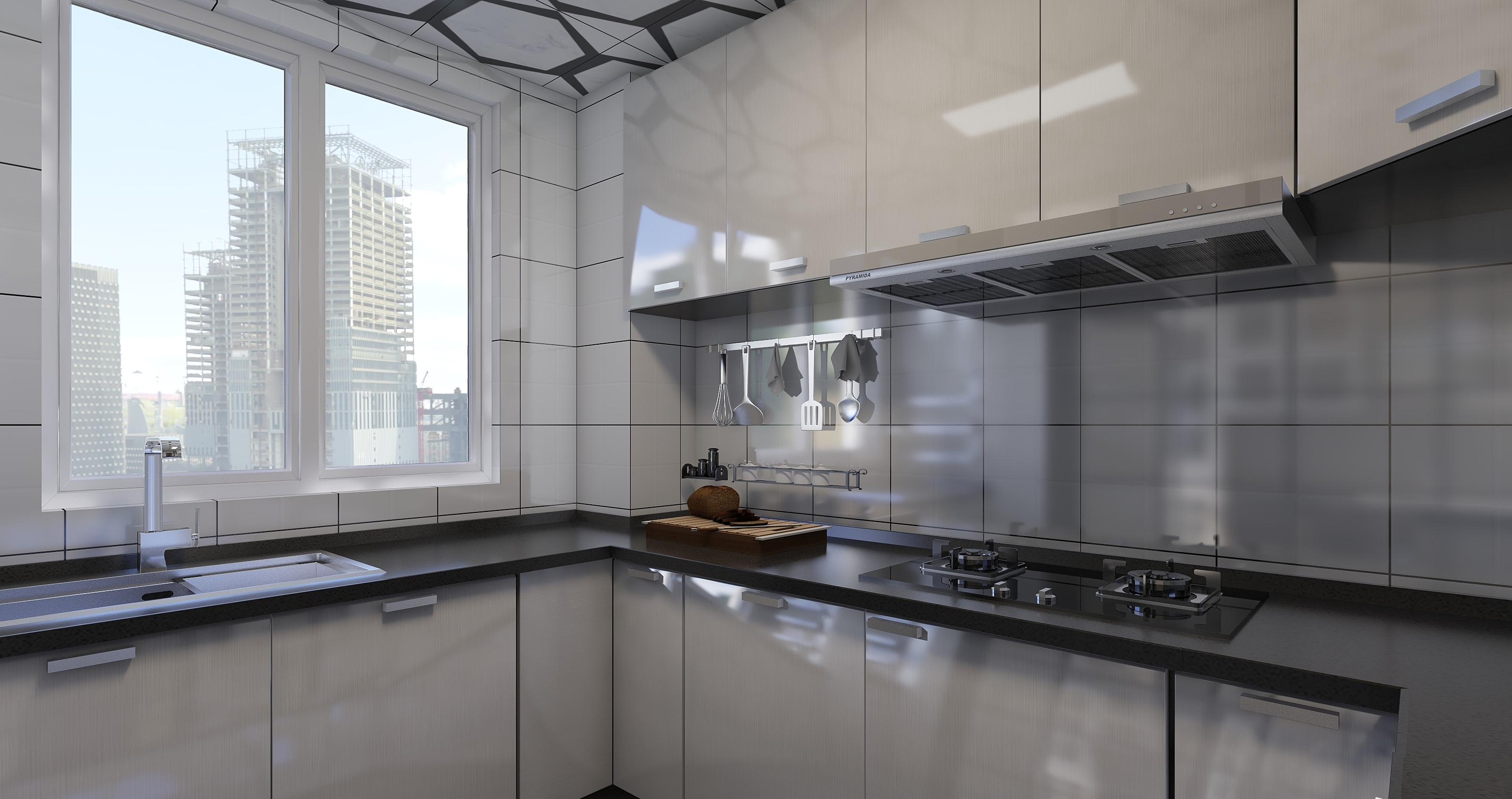 装修房子效果图 140平米极简装修设计案例图片 幸福枫景