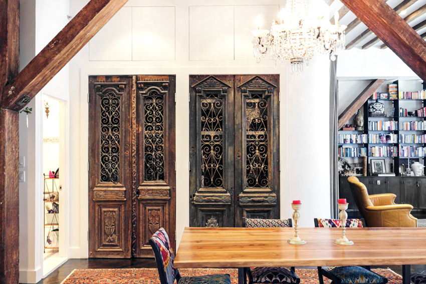 工业复古装修风格图片 130平米房子装修效果图 复式中楠花园样板间