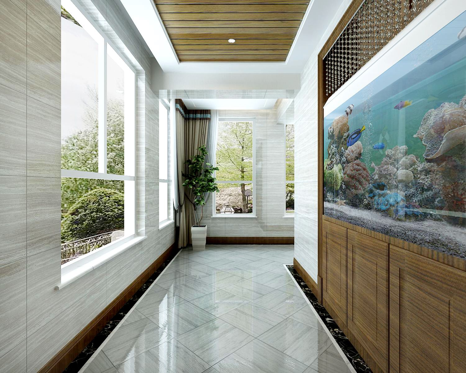 160平米装修效果图 传统中式装修样板间图片 四室两厅 领地凯旋公馆