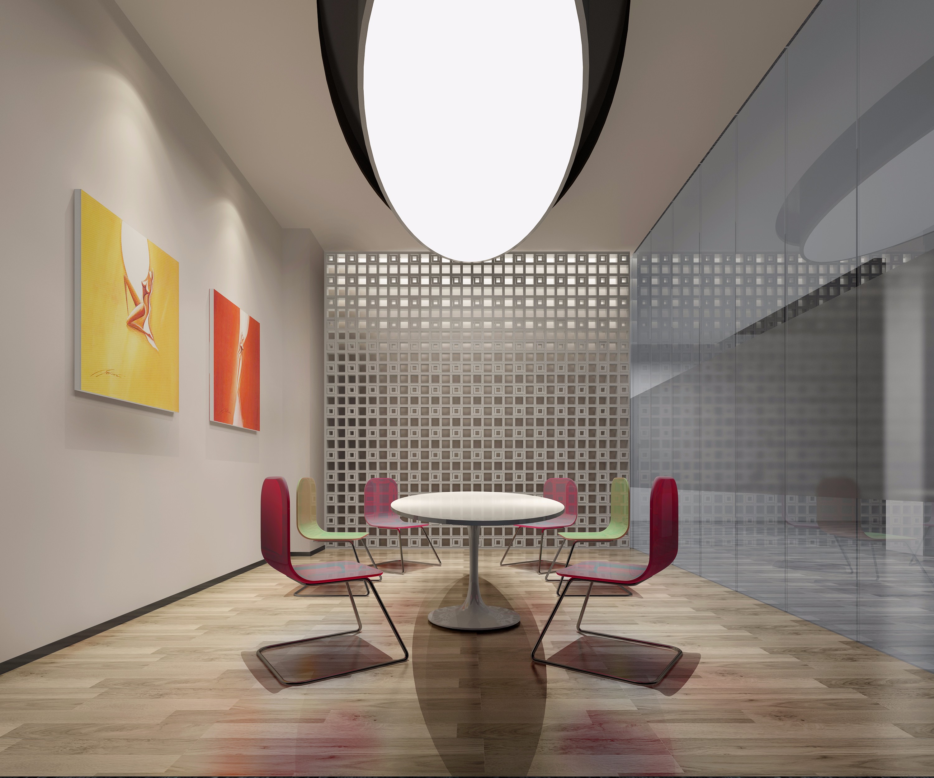 小办公室装修图片欣赏 180平米办公室装修效果图片