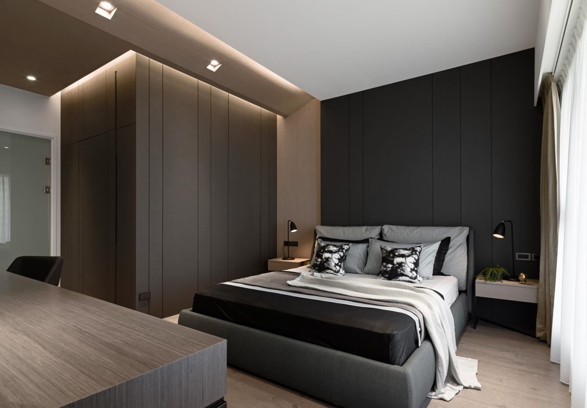 现代风格装修案例效果图片 130平米房子实景样板间 万家灯火