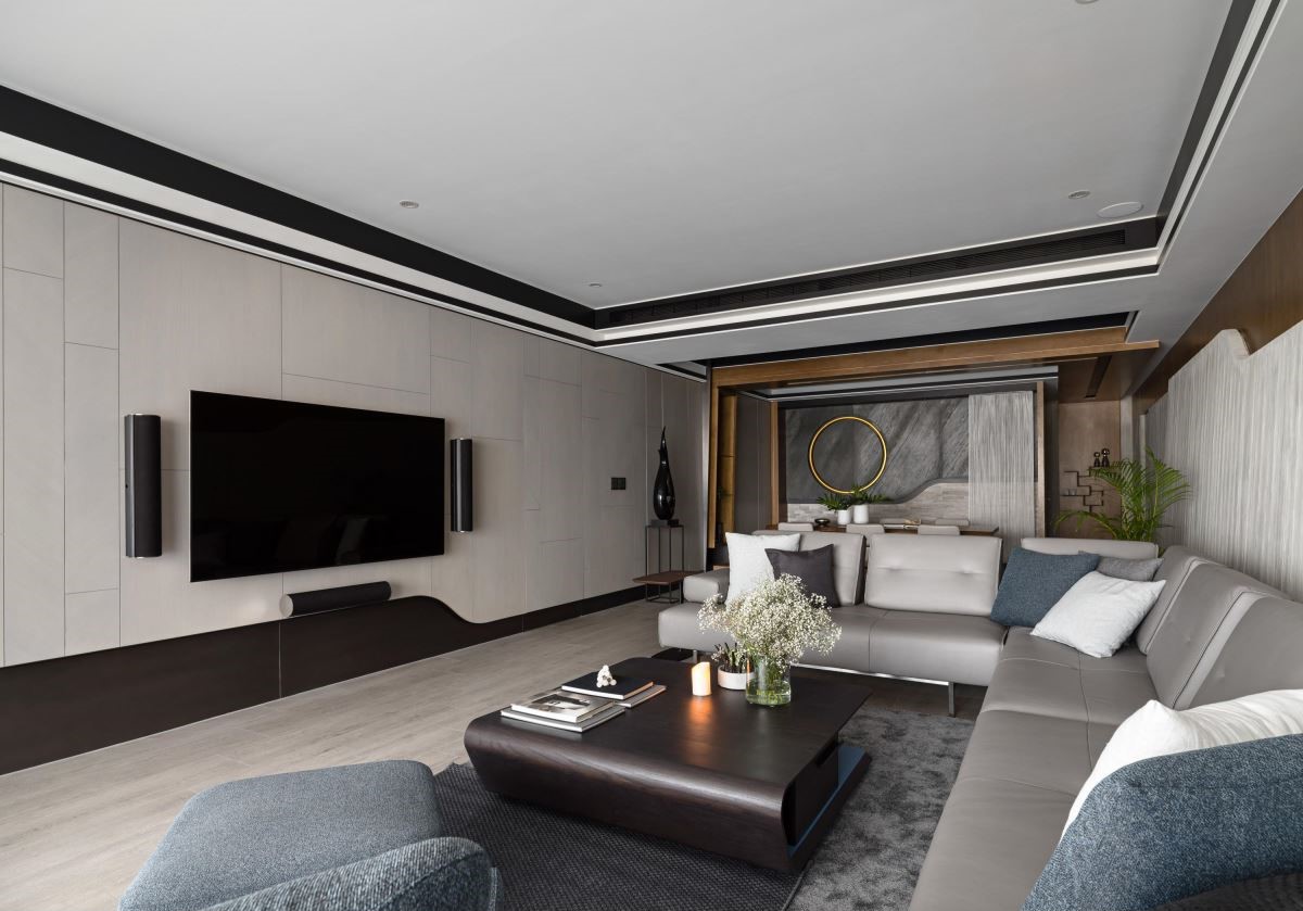 现代风格装修案例效果图片 130平米房子实景样板间 万家灯火