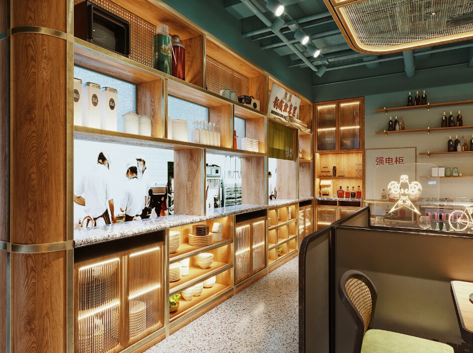 欧式风格餐厅装修设计效果图片 500平米饭店装修设计样板间图片