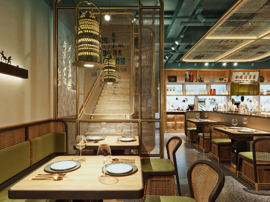 欧式风格餐厅装修设计效果图片 500平米饭店装修设计样板间图片