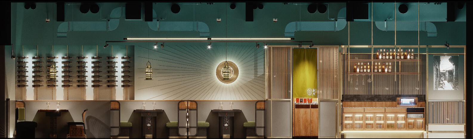 欧式风格餐厅装修设计效果图片 500平米饭店装修设计样板间图片