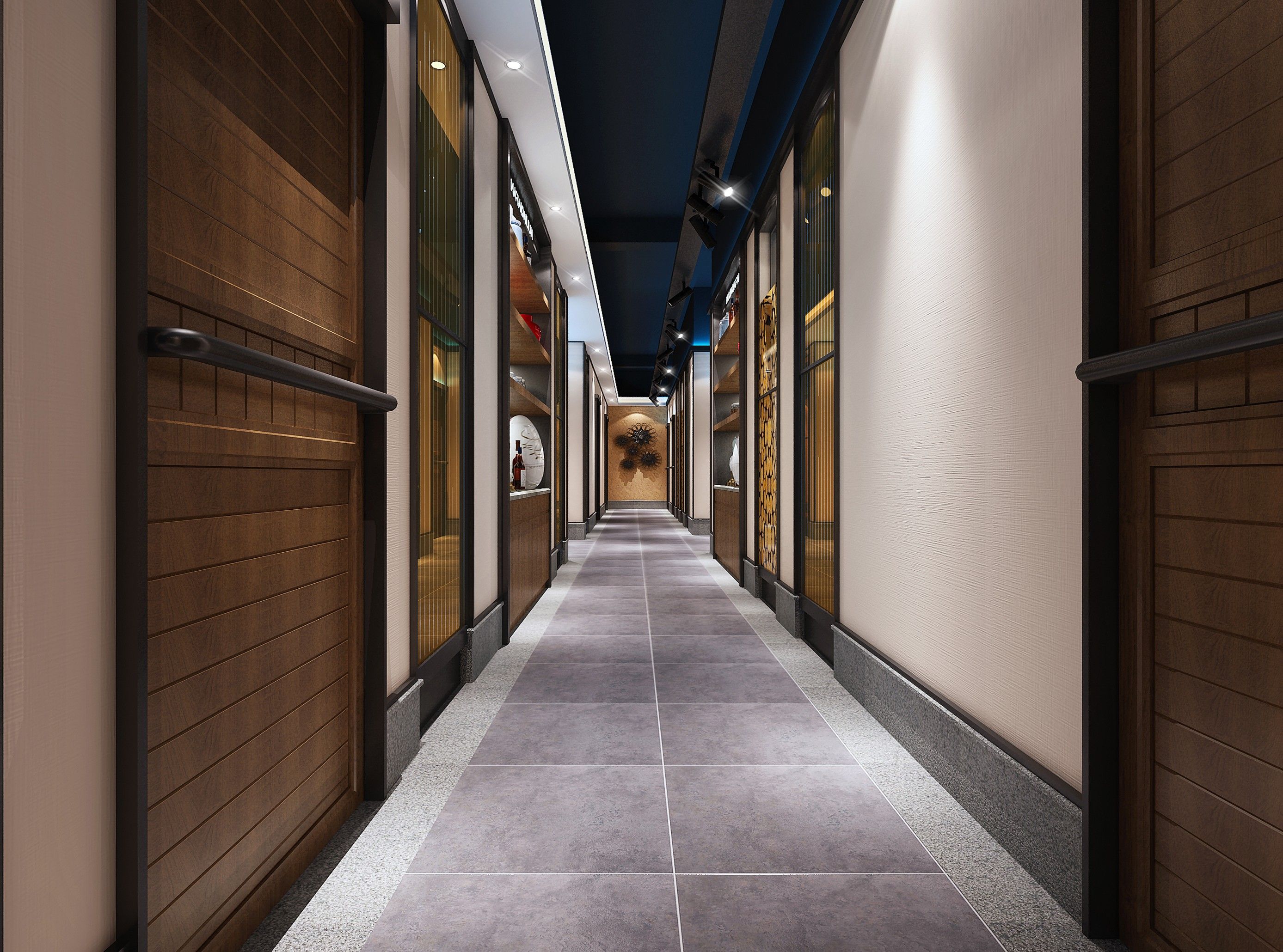 酒店饭店大堂包间装修设计效果图 