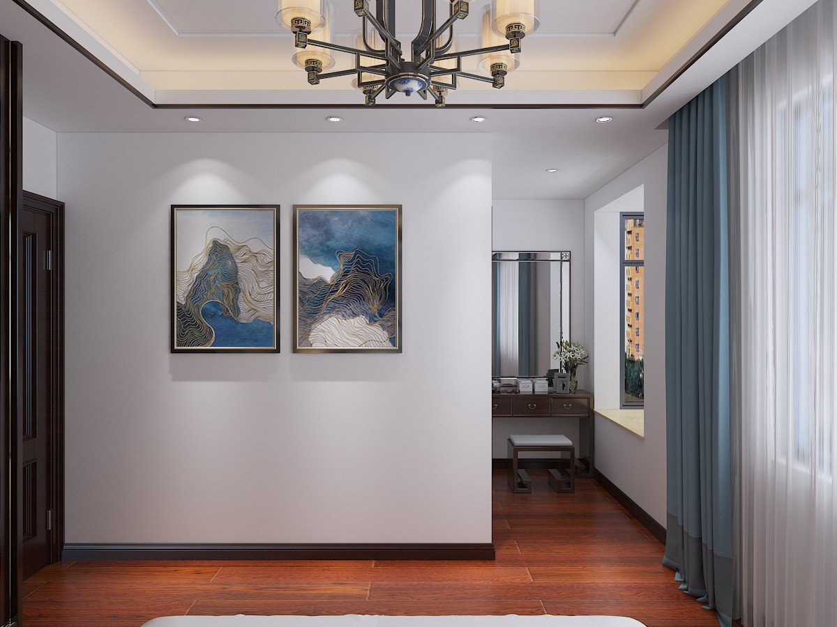 家庭茶室装修设计效果图 中式风格茶室装修设计样板间图片40平米