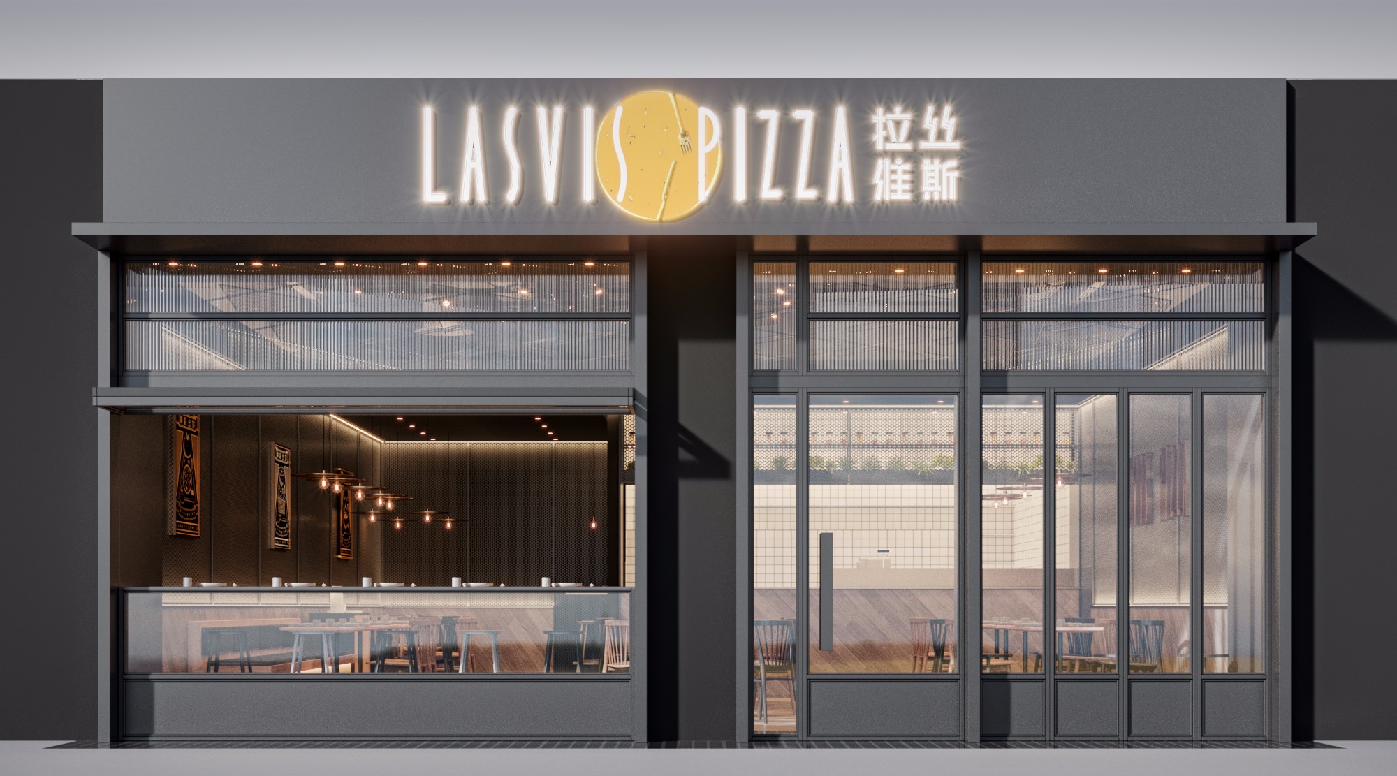 网红咖啡店装修设计效果图  欧式风格咖啡店装修样板间图片 145平米