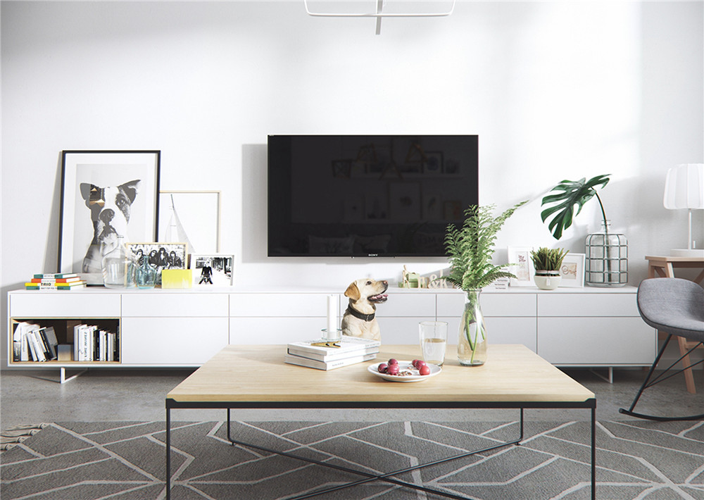 一居室装修效果图 北欧小平房69平米装修图片  理想明岸