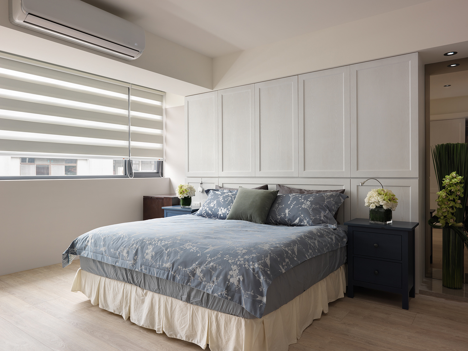 北欧黑白灰性冷淡装修图片 91平米房子装修效果图  二居室绿地城样板间