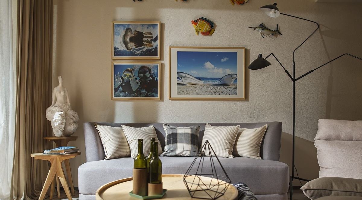 北欧风格装修效果图 125平方三室两厅北欧装修图片  协信公馆