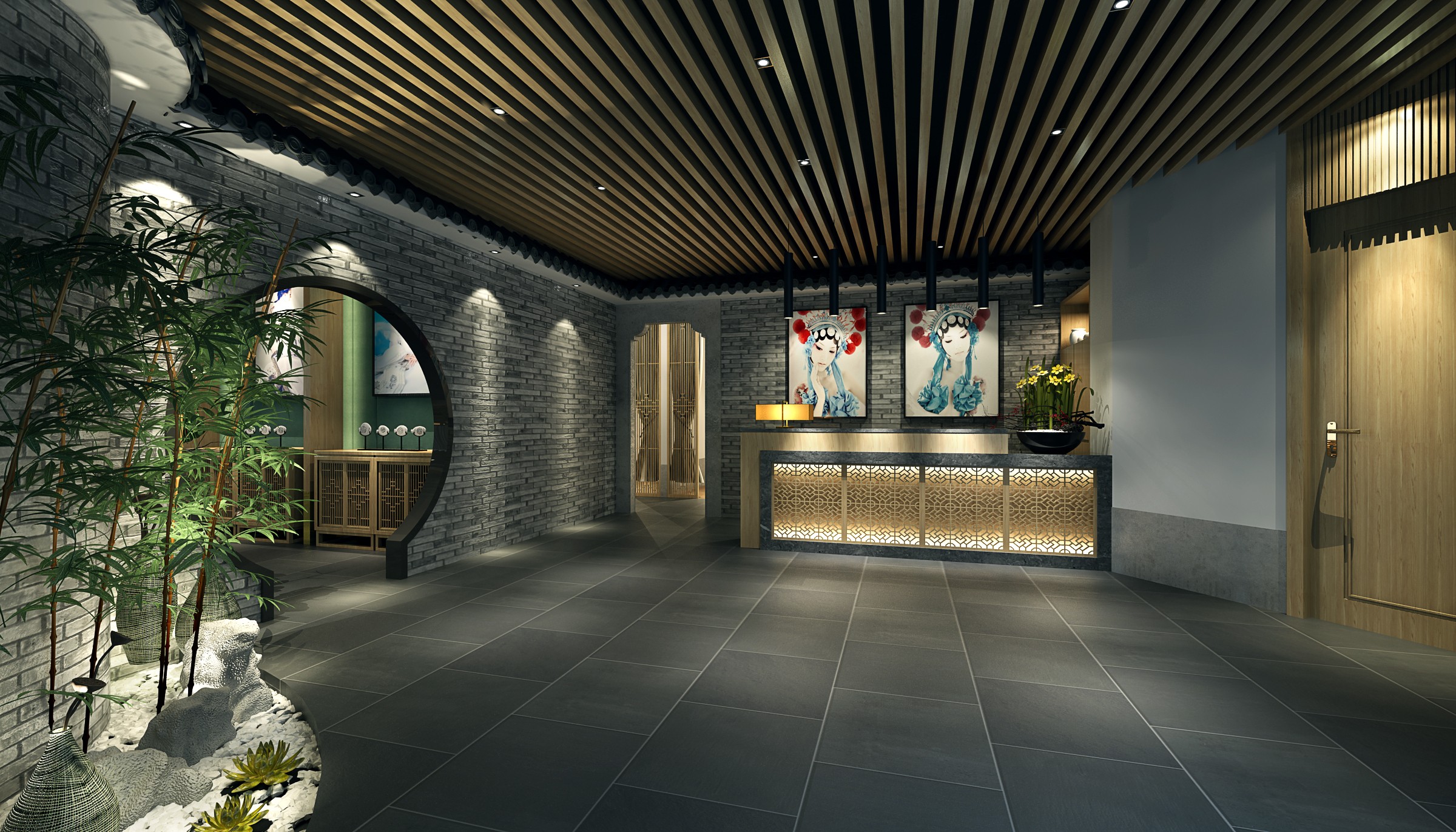 美式婚纱店装修效果图  130平米 婚纱店墙壁装修案例图片