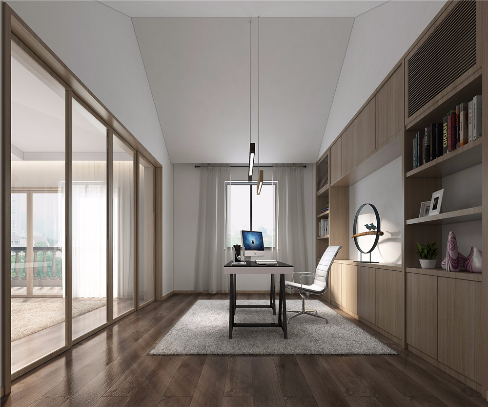 北欧风格装修效果图 133平米三室装修样板间 金凤景苑