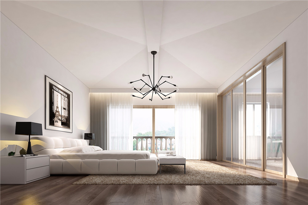 北欧风格装修效果图 133平米三室装修样板间 金凤景苑