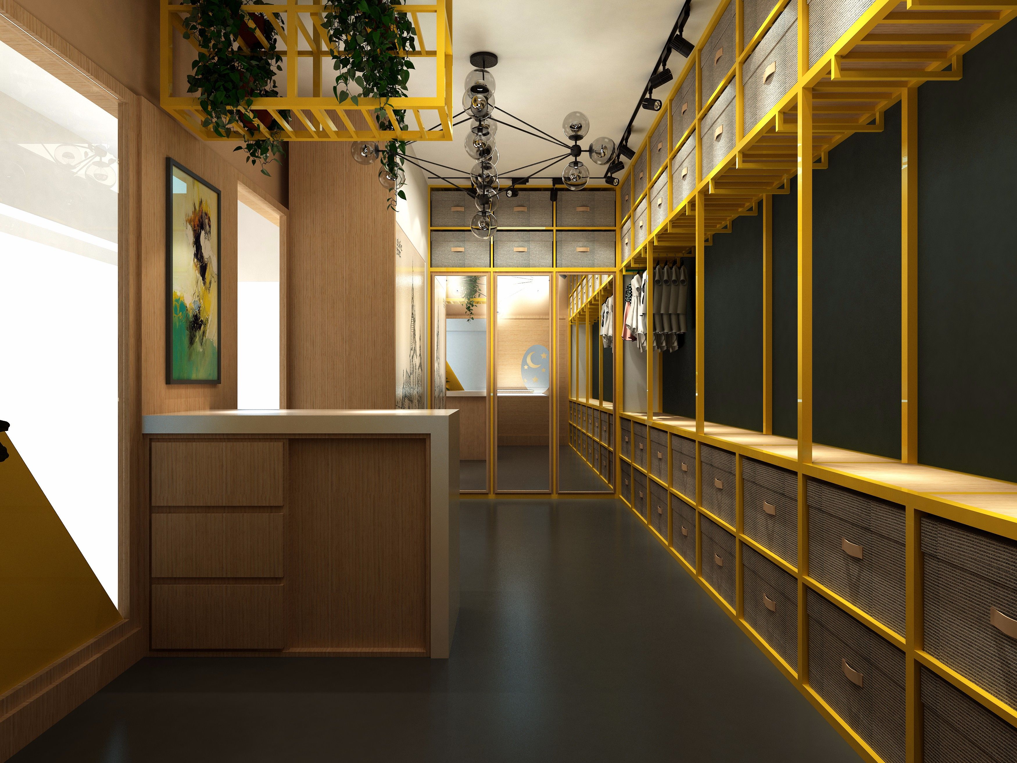 童装店装修设计效果图 商场童装店装修图片93平米