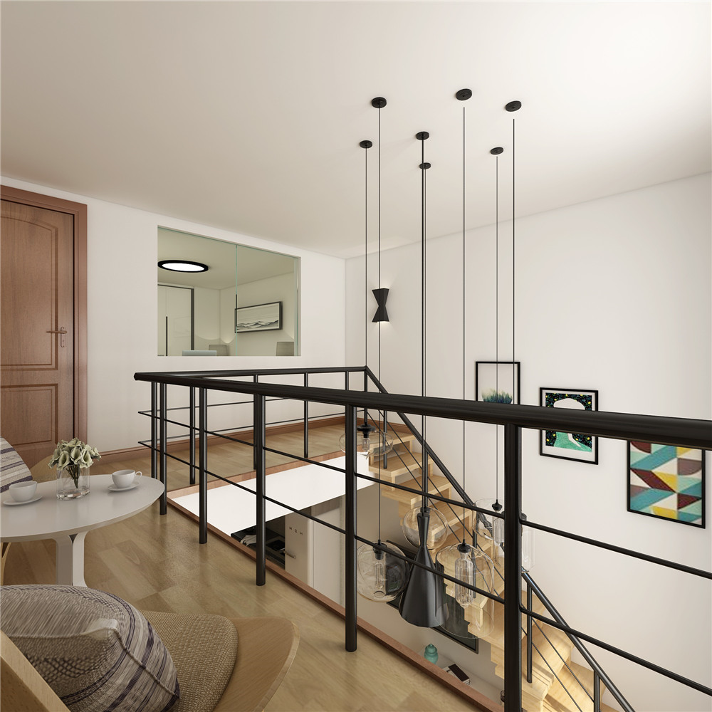 北欧风格书房装修图片 106平米房子实景样板间 绿都万和城