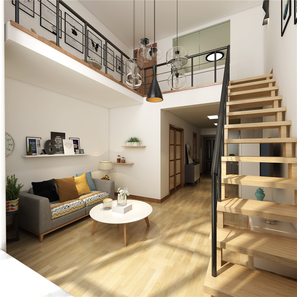 北欧风格书房装修图片 106平米房子实景样板间 绿都万和城