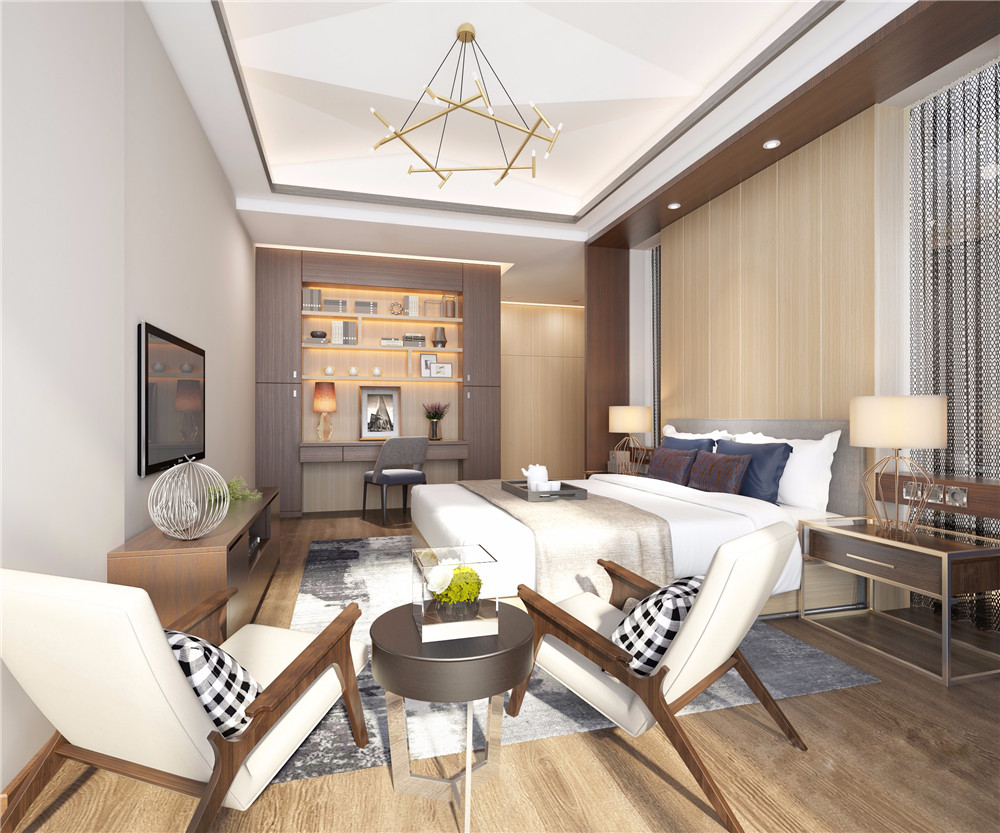 110平方新中式装修图片 110平米房子实景样板间 中和房别墅