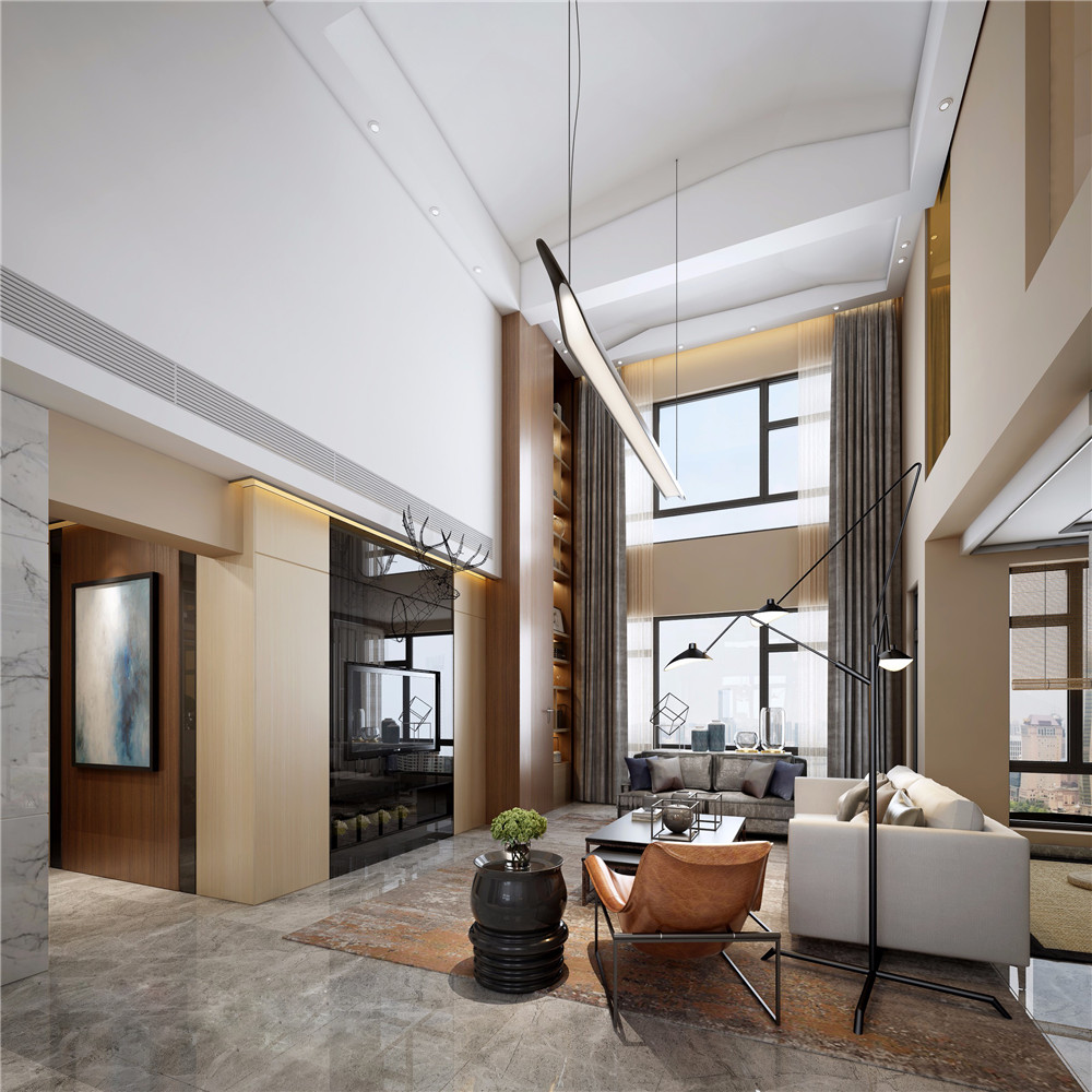 110平方新中式装修图片 110平米房子实景样板间 中和房别墅