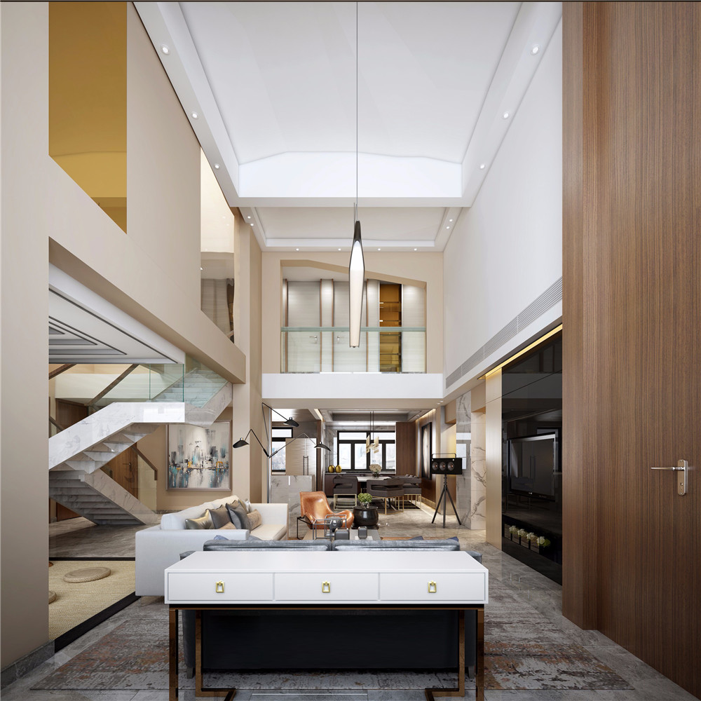 110平方新中式装修图片 110平米房子实景样板间 中和房别墅