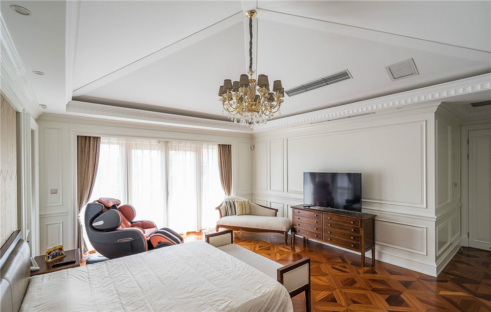 复式装修效果图 欧式风格189平米装修样板间 福德世家