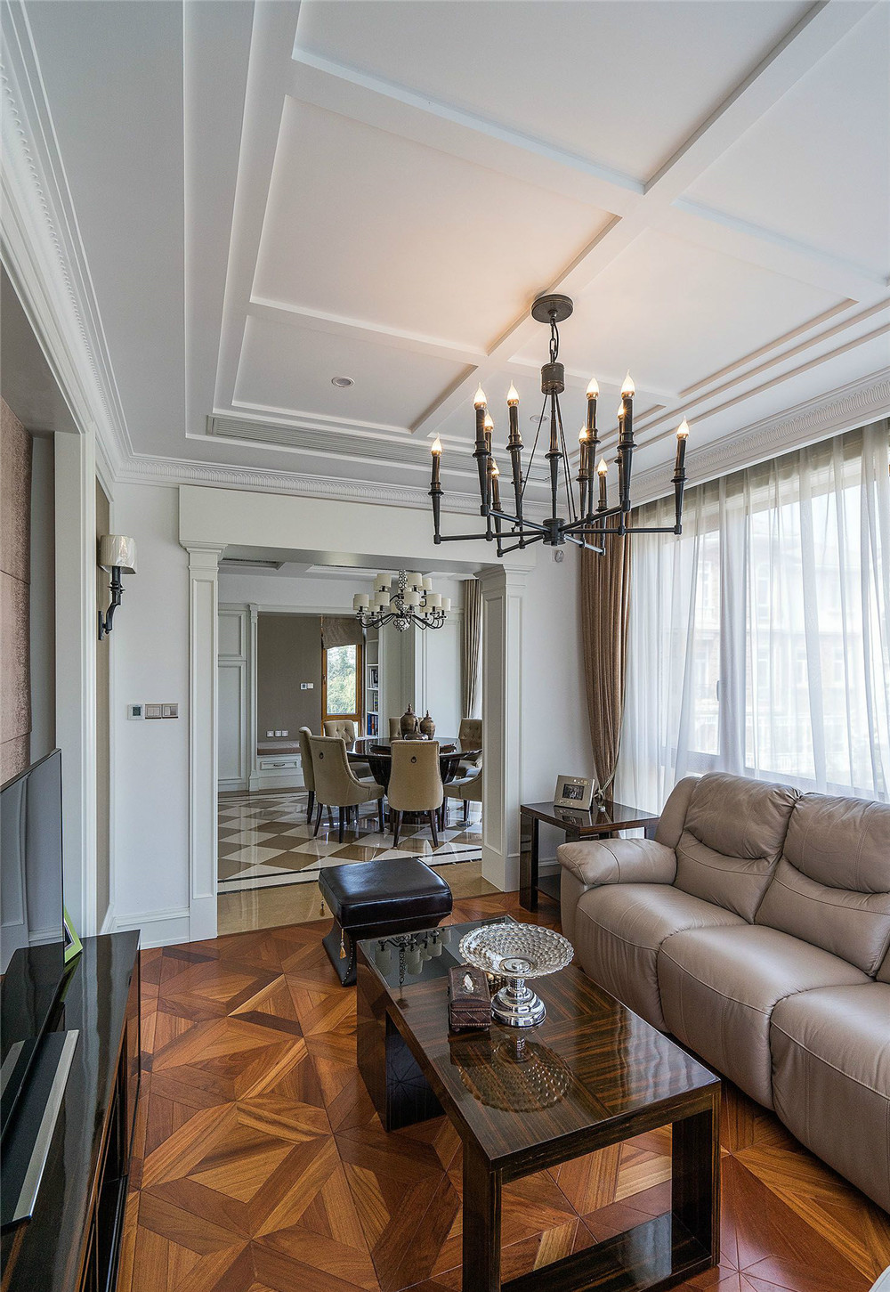 复式装修效果图 欧式风格189平米装修样板间 福德世家