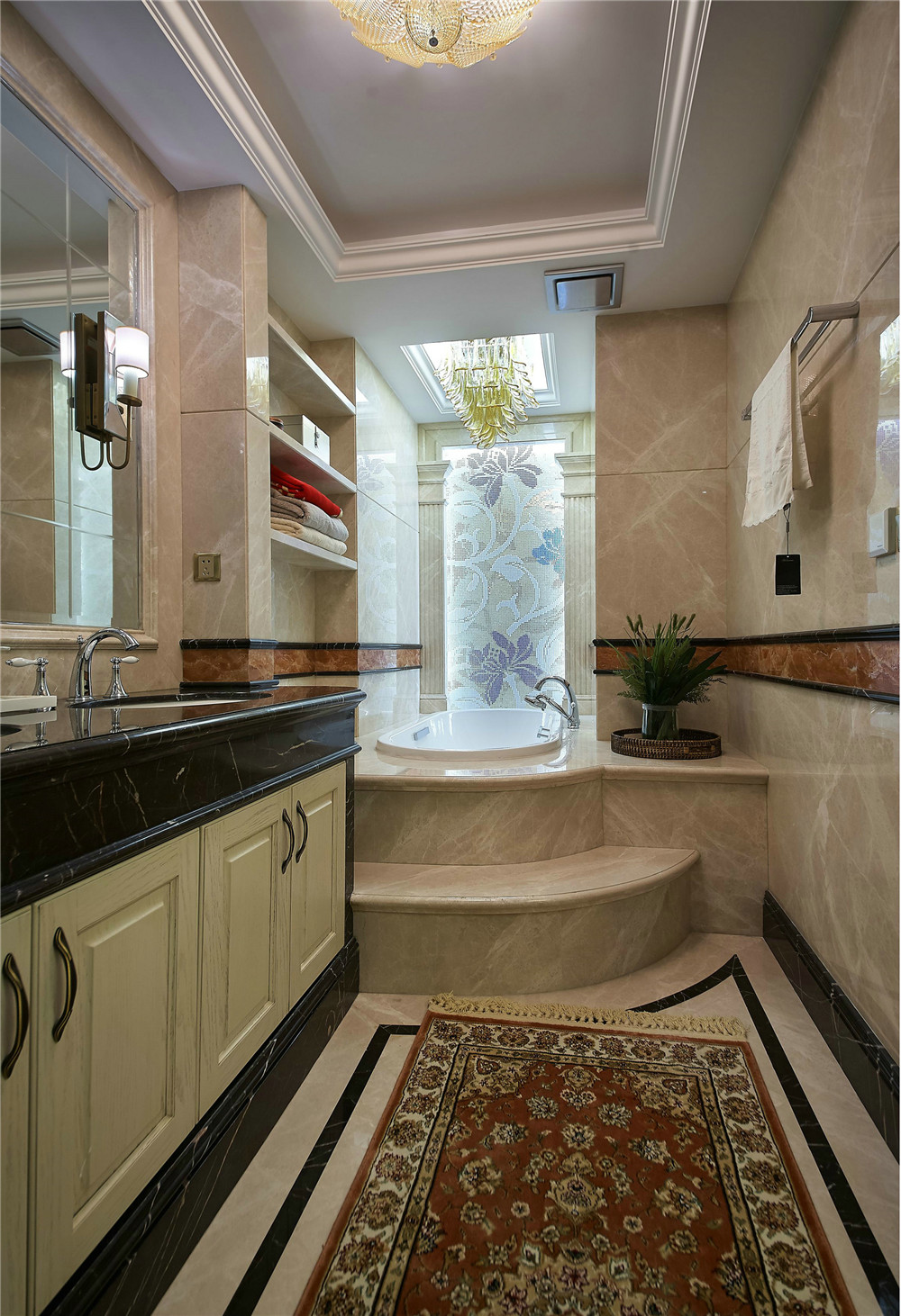 古典欧式装修案例效果图片 205平米房子实景样板间星河国际