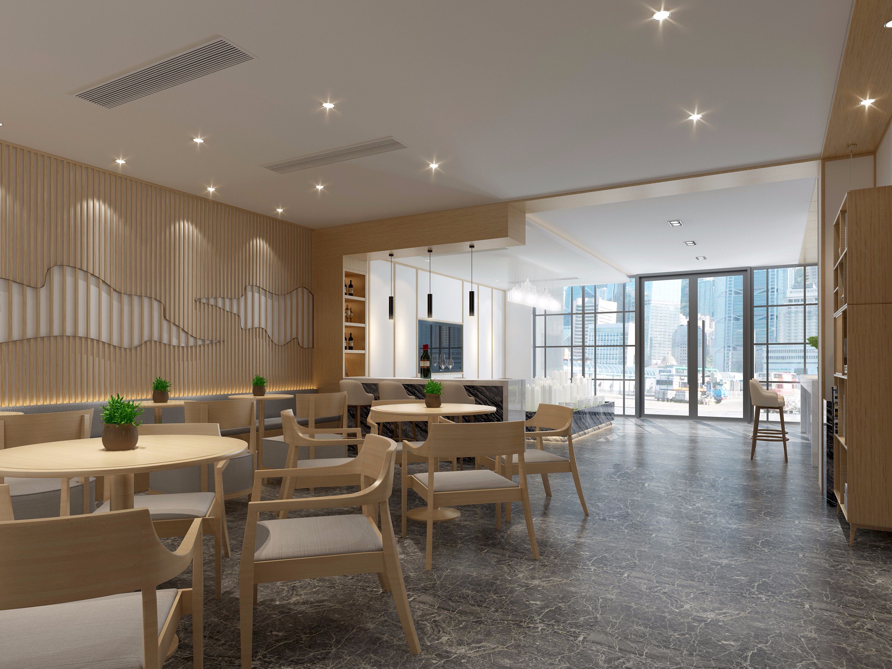 售楼处装修设计样板间图片 简约风格售楼处效果图 150平米