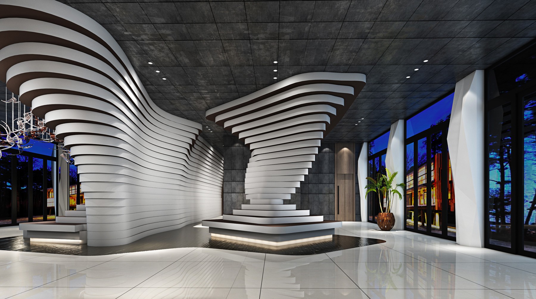 展厅装修效果图片欣赏  创意展厅装修设计图片500平米