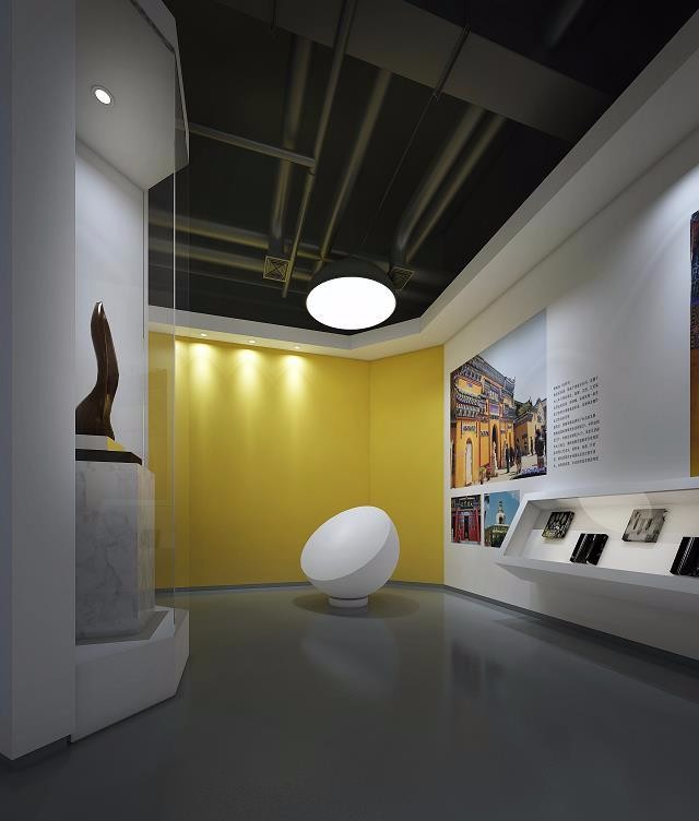 个性创意展厅装修效果图 展厅装修设计样板间图片 300平米