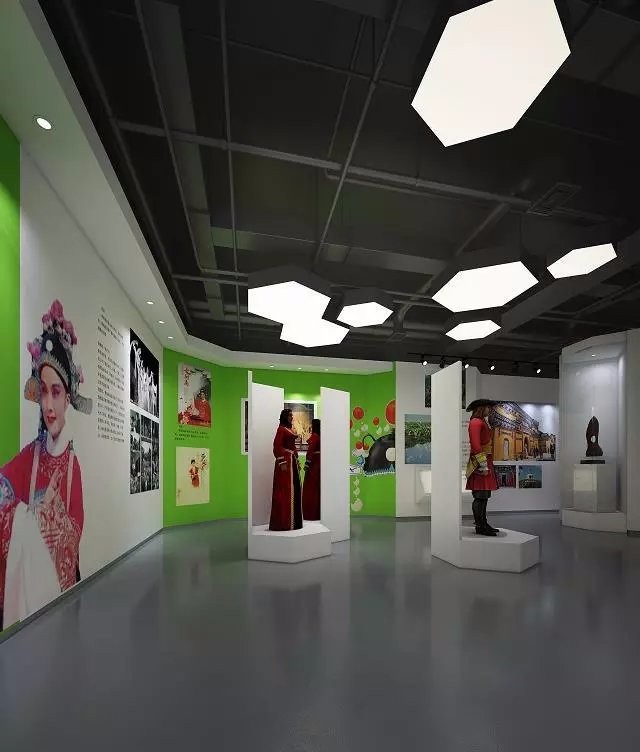 个性创意展厅装修效果图 展厅装修设计样板间图片 300平米