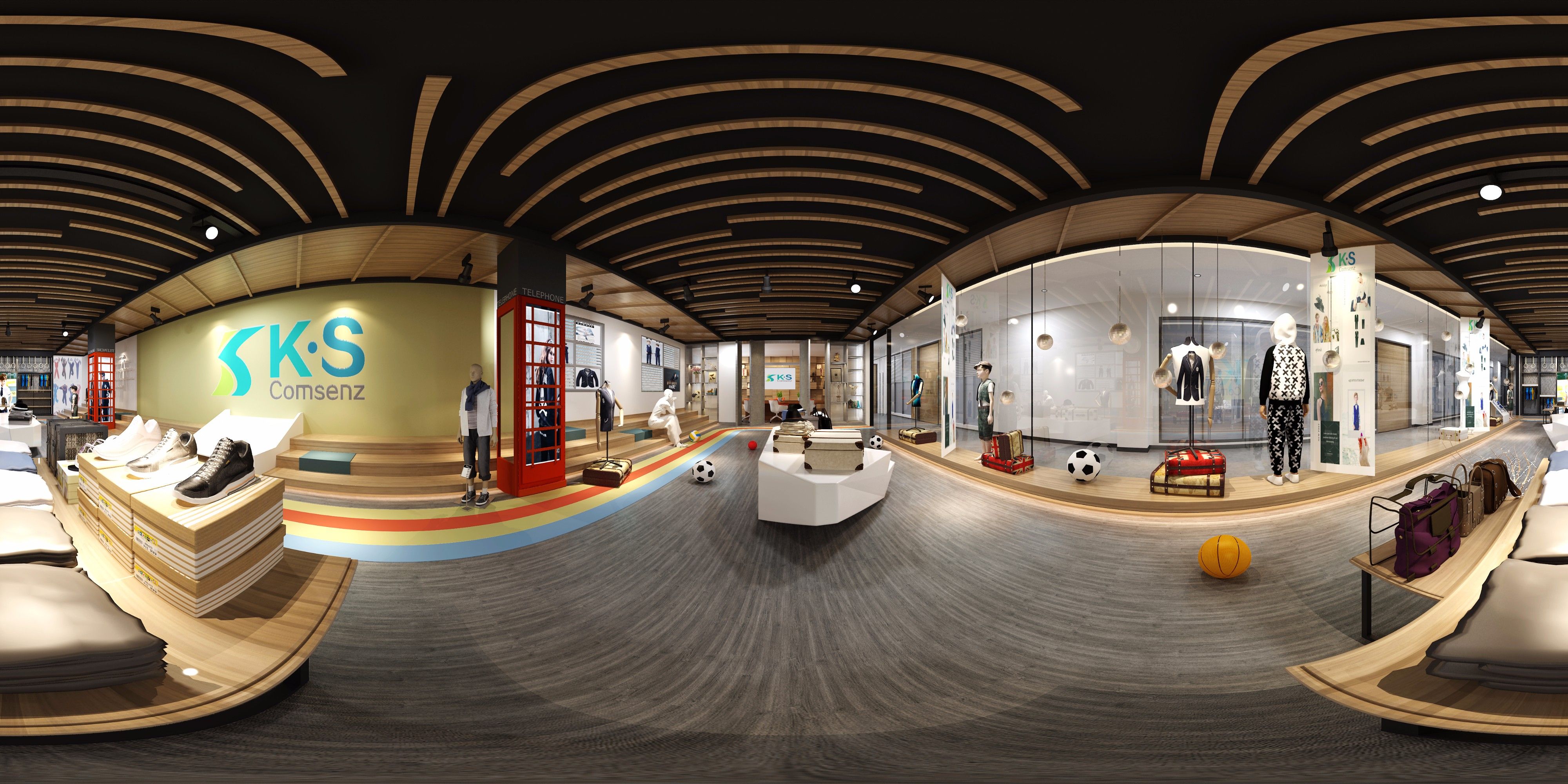 小型展厅装修设计效果图 港式风格展厅装修设计样板间图片 180平米