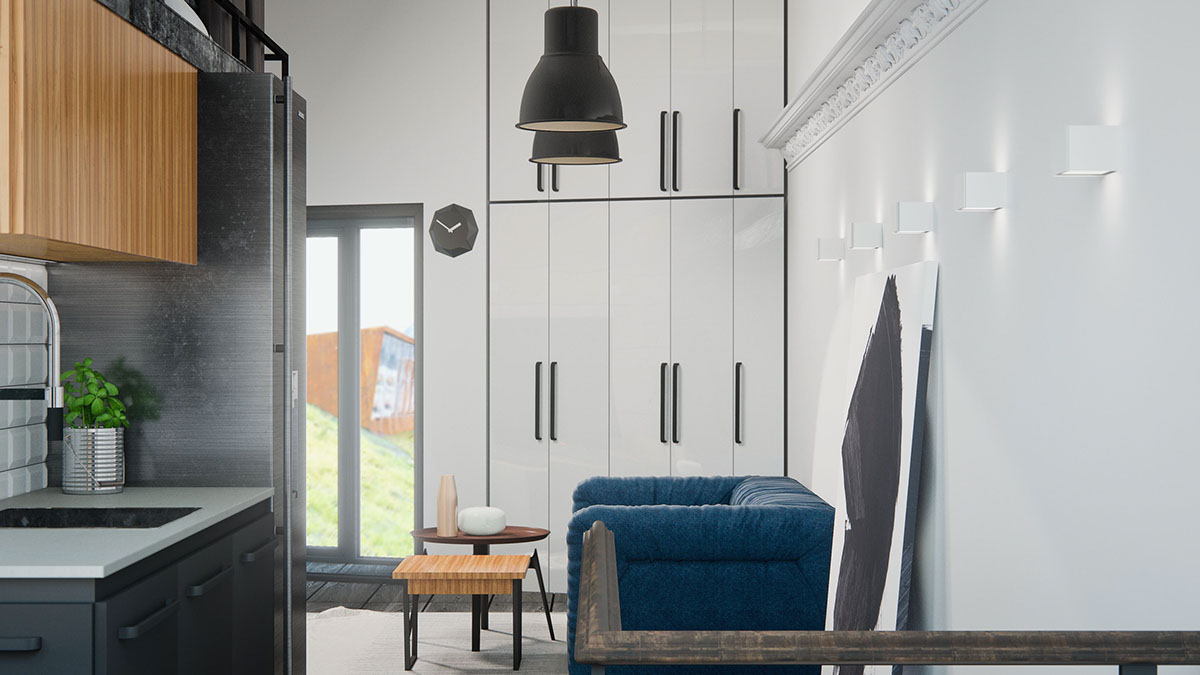 140平米复式装修设计效果图片  复式装修样板间实景图 宜家风格