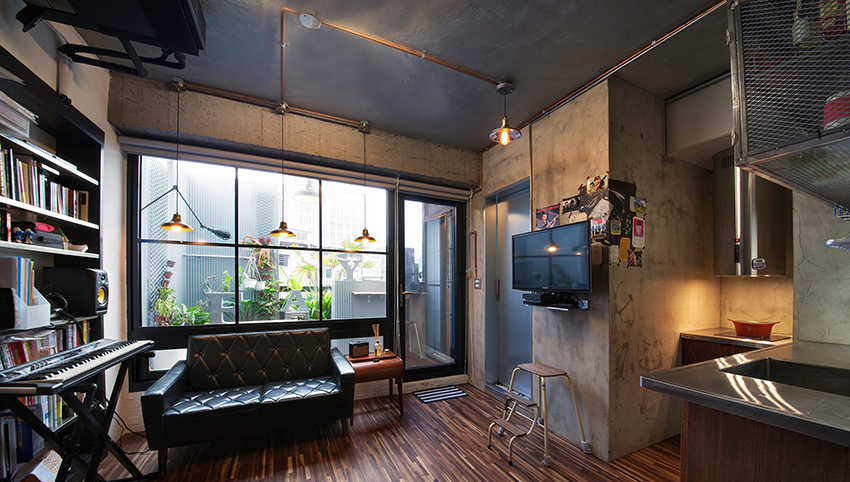 小跃层装修案例图片 美式复古跃层装修设计效果图 75平米