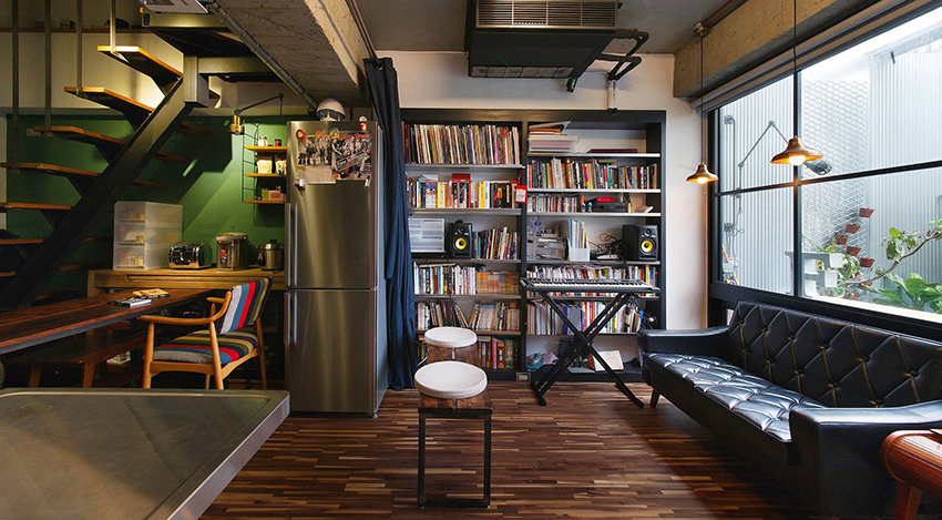 小跃层装修案例图片 美式复古跃层装修设计效果图 75平米