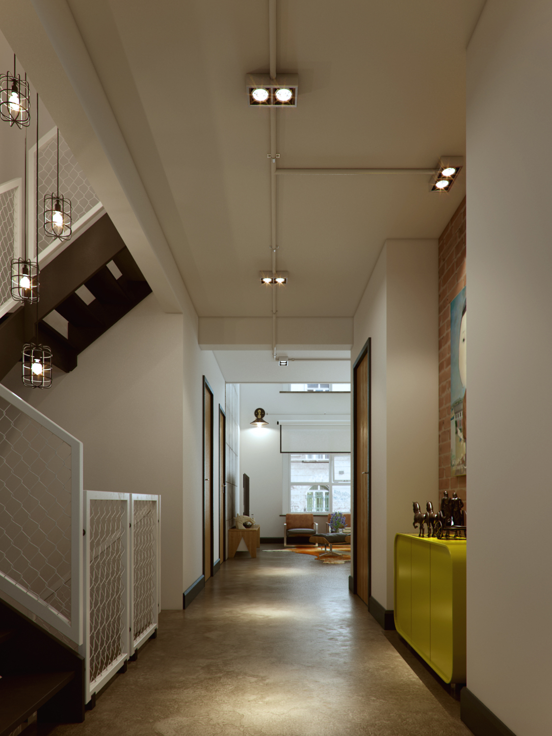 地中海风格复式装修设计效果图 125平米装修图片样板间图片