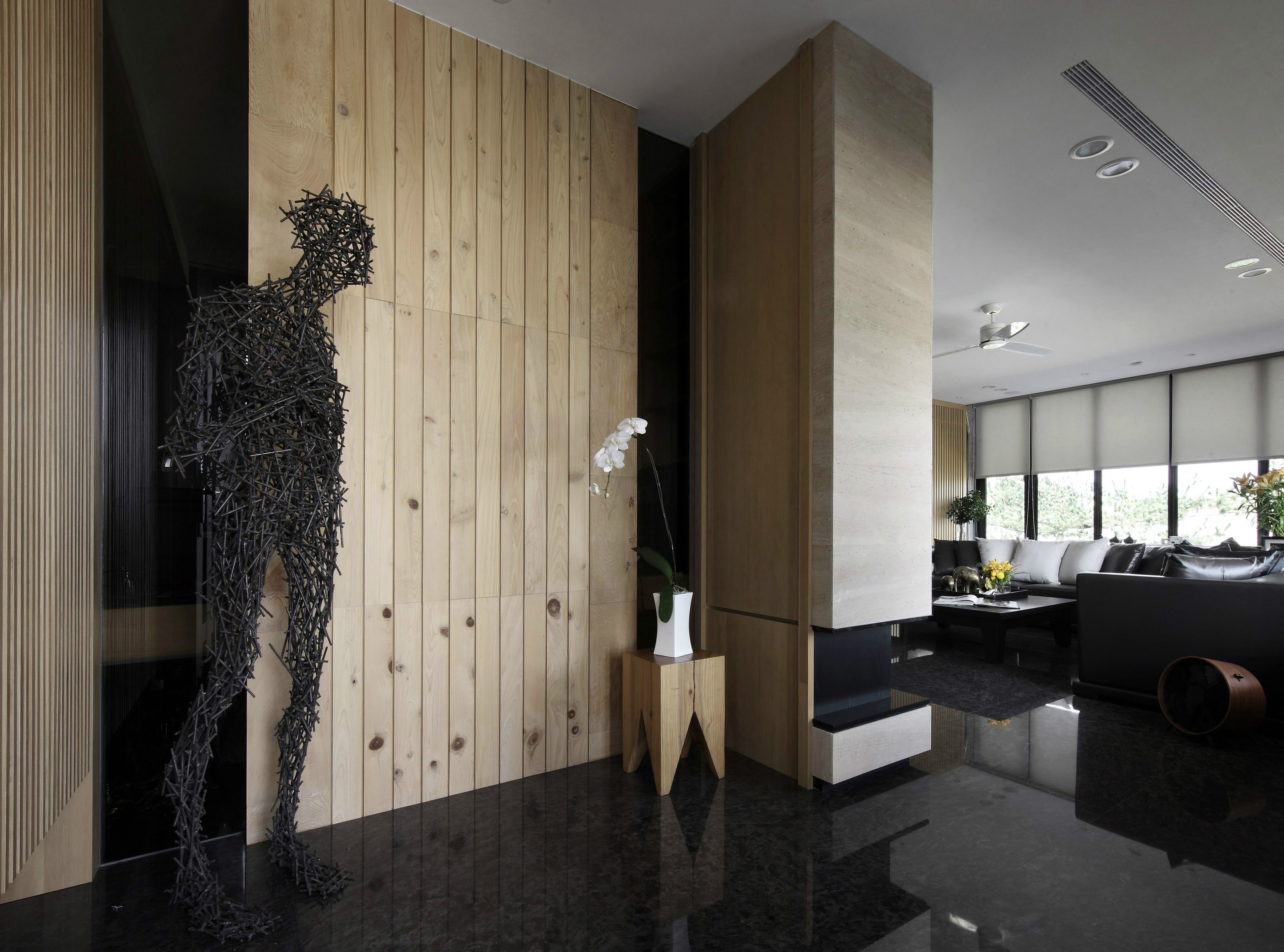 工业风装修设计样板间图片 119平米复式装修案例图片 