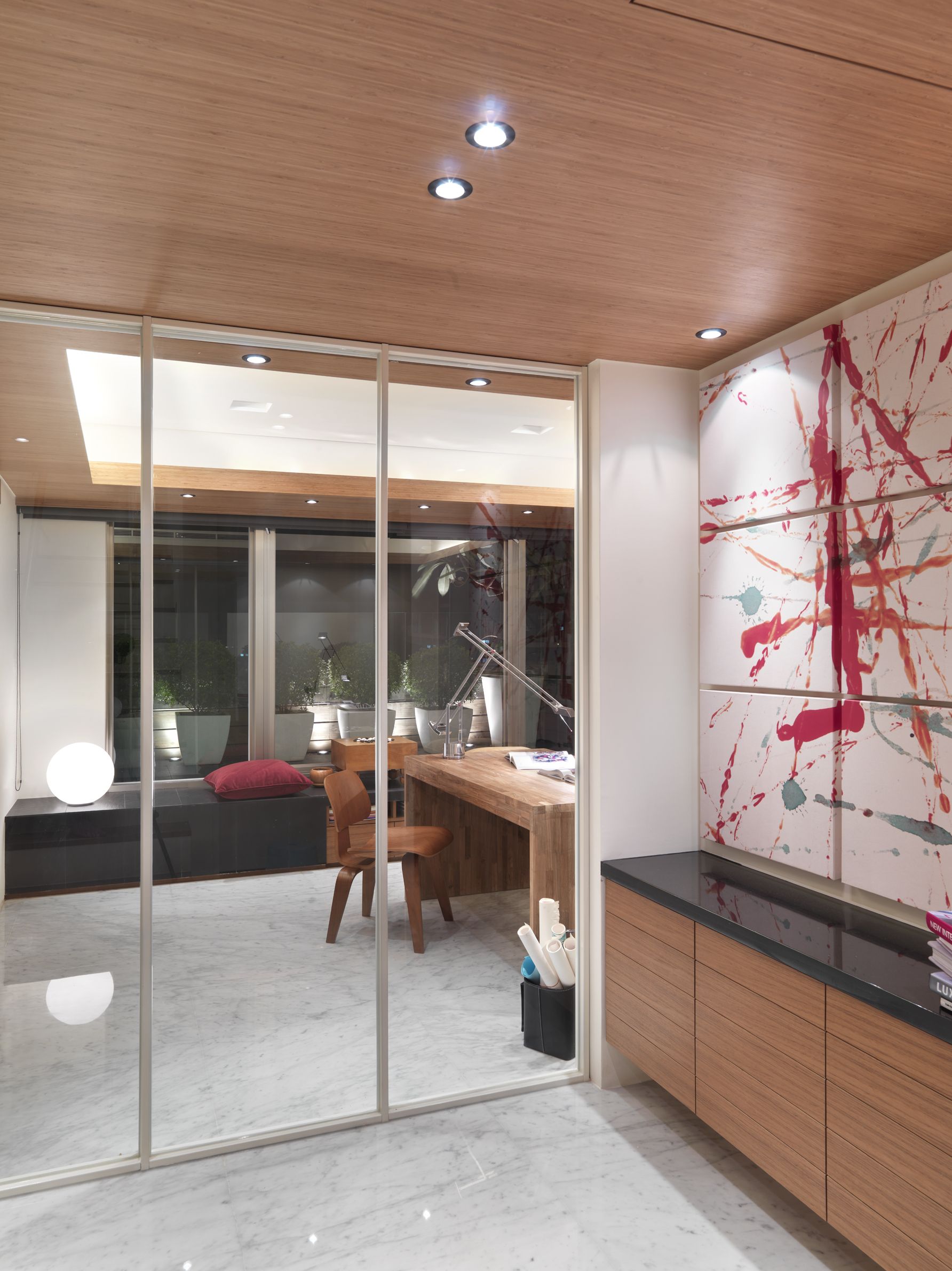 港式风格装修设计样板间图片 110平米两室装修效果图片