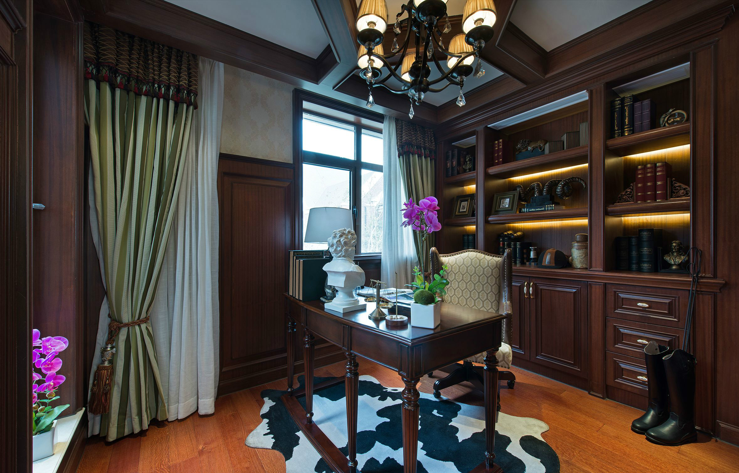 装修房子效果图片132平米装修效果图片 三室两厅装修样板间实景图