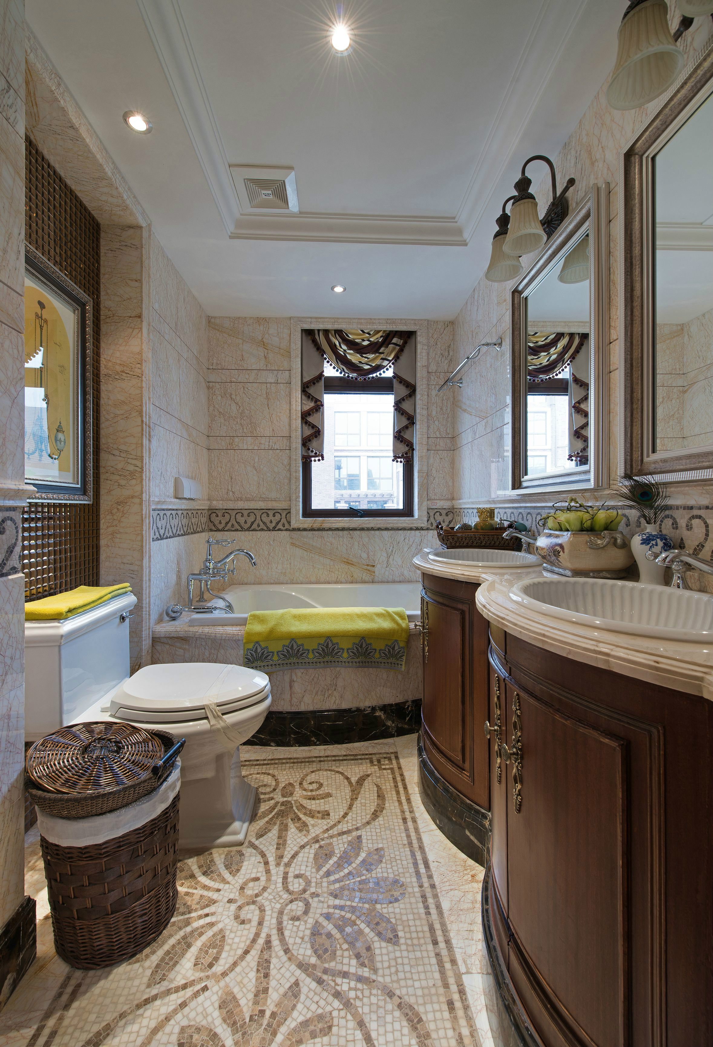 装修房子效果图片132平米装修效果图片 三室两厅装修样板间实景图