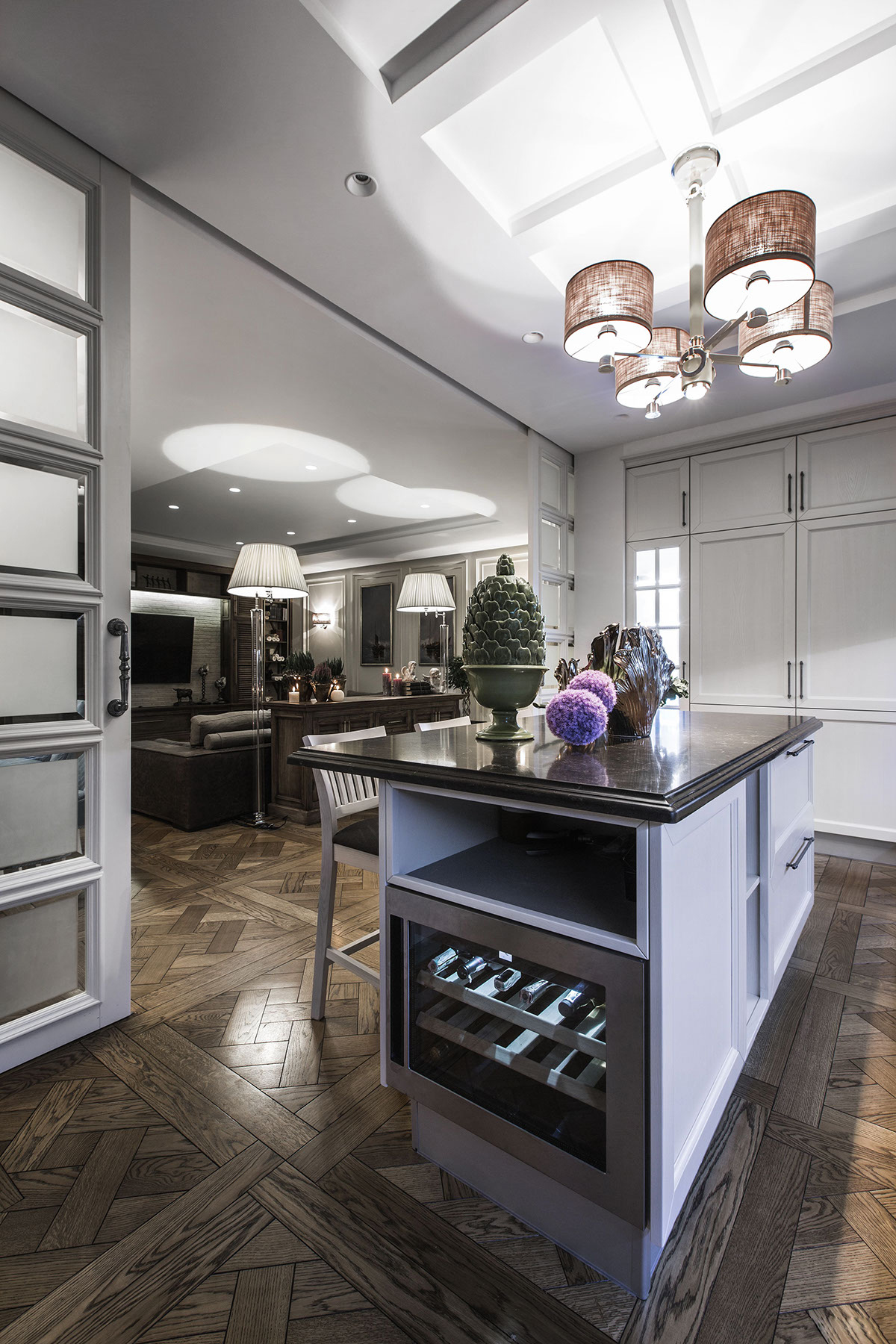 港式风格装修设计样板间图片 120平米装修设计效果图片三室一厅