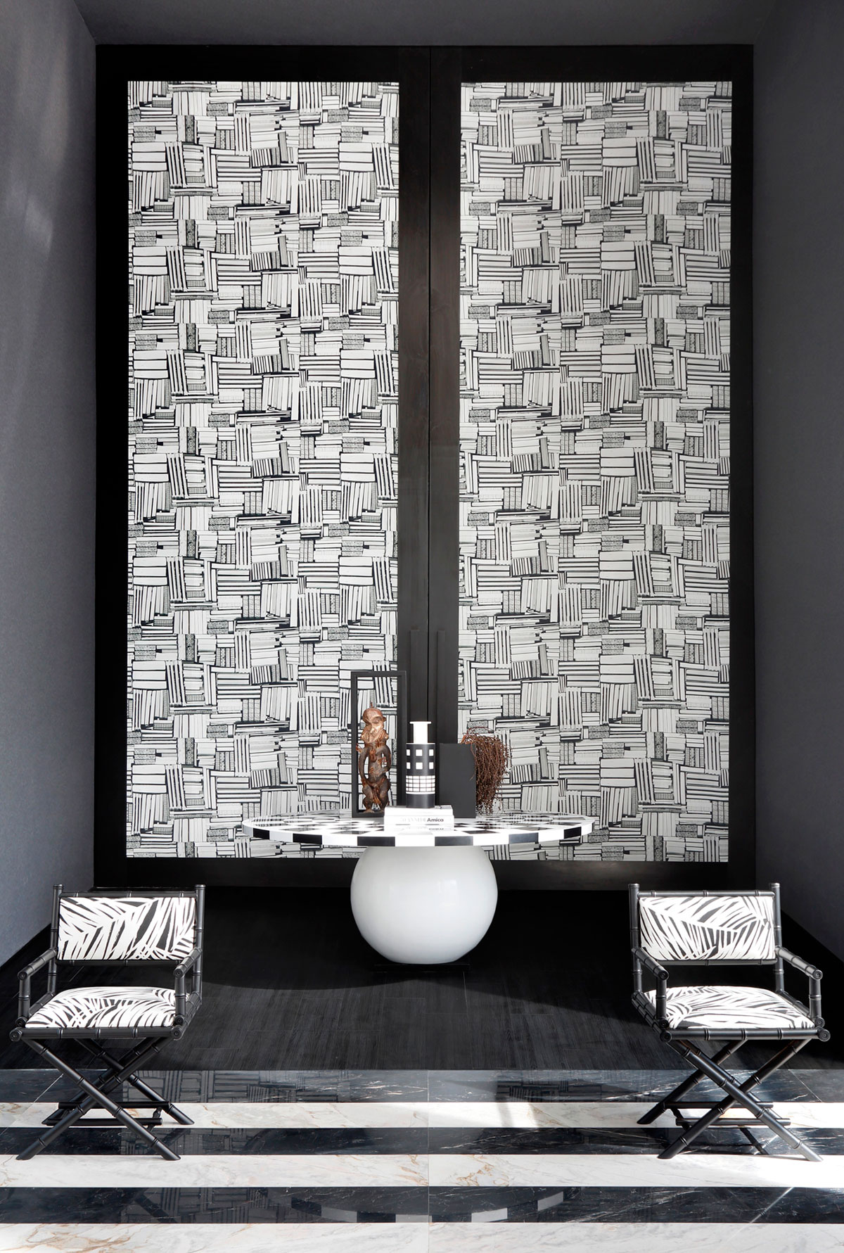 工业风装修设计样板间图片 135平米装修设计效果图片 三室一厅