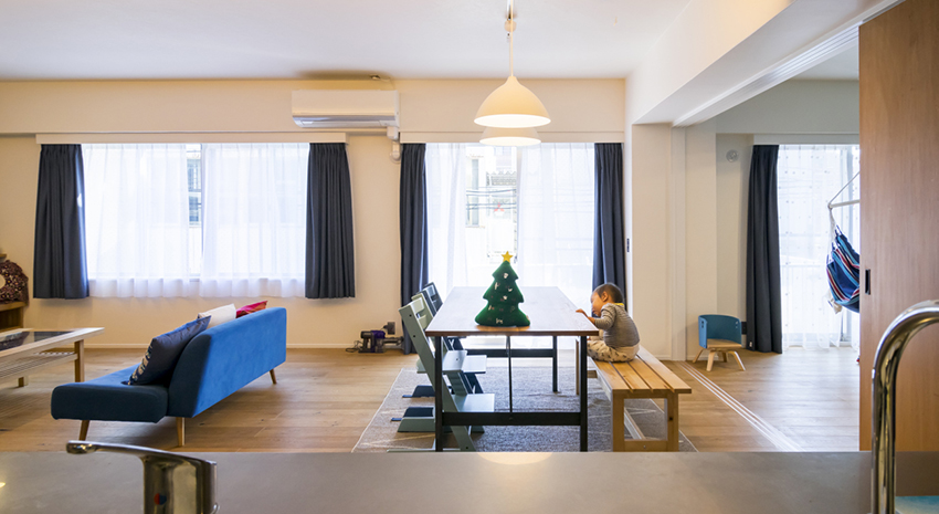 日式风格二室二厅装修设计样板间图片 120平米装修设计效果图片